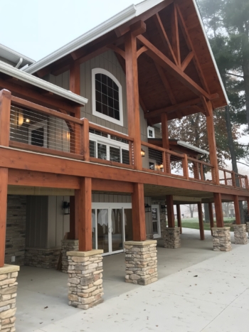Reliance Timber Wood Products Cypress Exterior Log Home_timber_frames