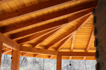 Reliance Timber Wood Products Cabin Overhang