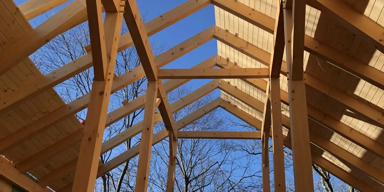 hand hewn beams